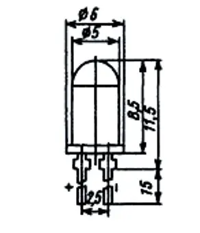 3Л336К диод светоизлучающий фото 2