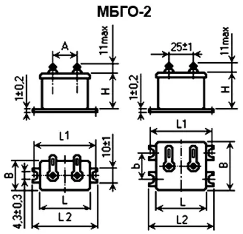 МБГО-2 500в 4 мкф фото 3 МБГО-2 500в 4 мкф фото 3