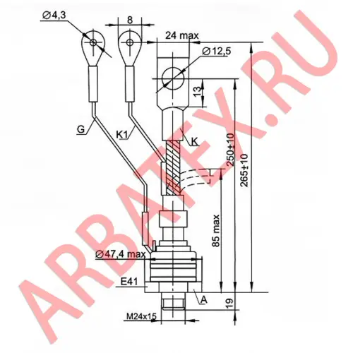 ТБ271-250-8 тиристор фото 3