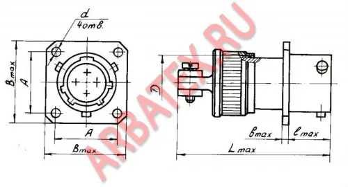 СНЦ23-19/24Р-2-б-В розетка Разъемы разное фото фото 3