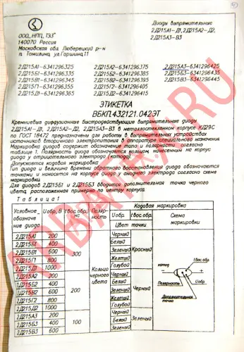 2Д215В1 диод фото 5 2Д215В1 диод фото 5