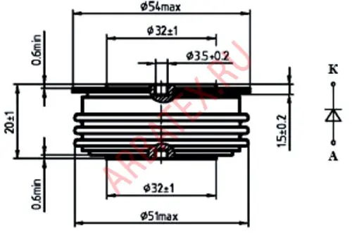 ДЛ133-500-10 диод фото 2 ДЛ133-500-10 диод фото 2