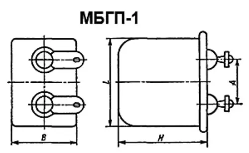 МБГП-1 400в 10 мкф фото 3