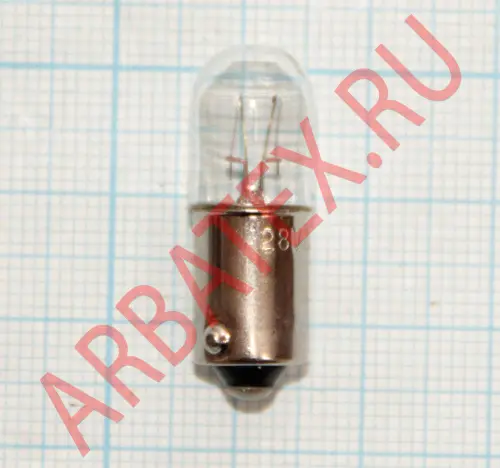 СМ28-2,8 B9s/14 лампа накаливания фото 3
