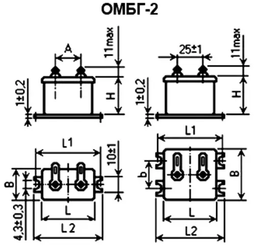 ОМБГ-2 1600в 1 мкф фото 3