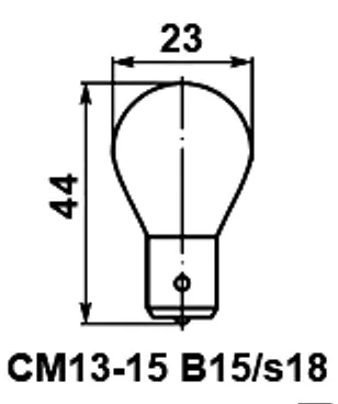 СМ 13-15 b15s/18 лампа накаливания фото 3 СМ 13-15 b15s/18 лампа накаливания фото 3