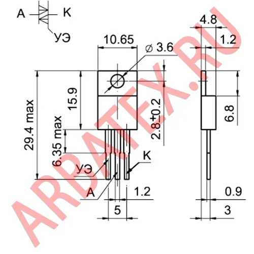 Т106-10-9 тиристор фото 3 Т106-10-9 тиристор фото 3