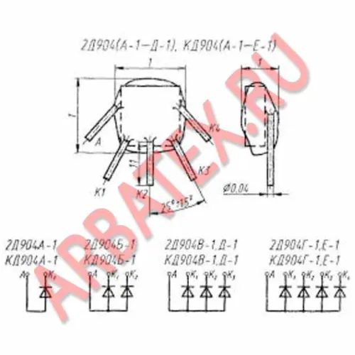 2Д904А1 диодная матрица фото 3 2Д904А1 диодная матрица фото 3